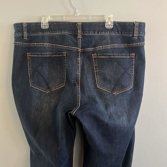 Women’s plus size 24 Long High Rise Boot stretch Denim Jeans - Picture 10 of 14